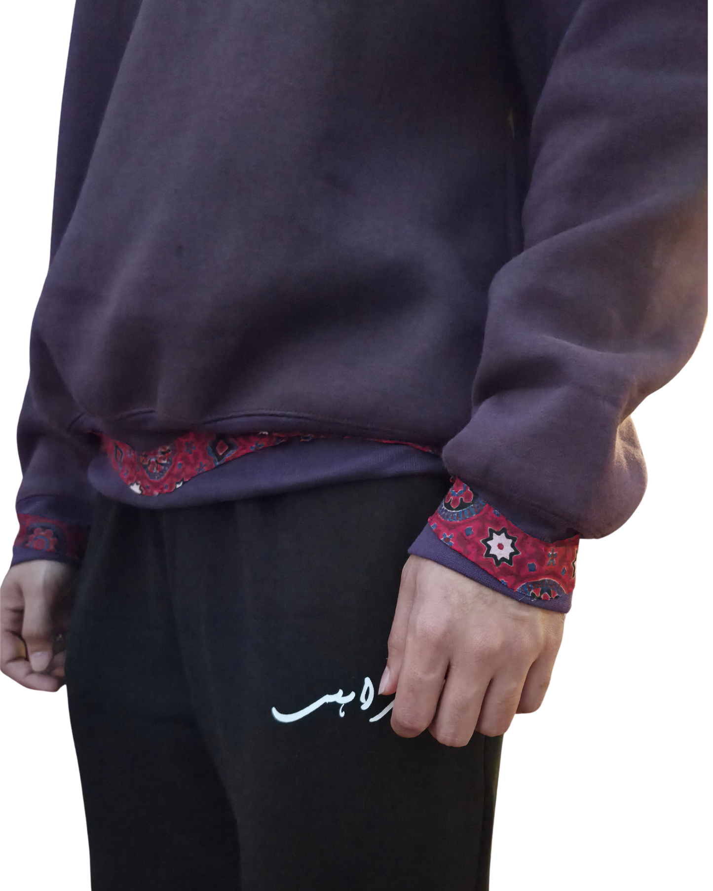 Purple Ajrakh Sweatshirt