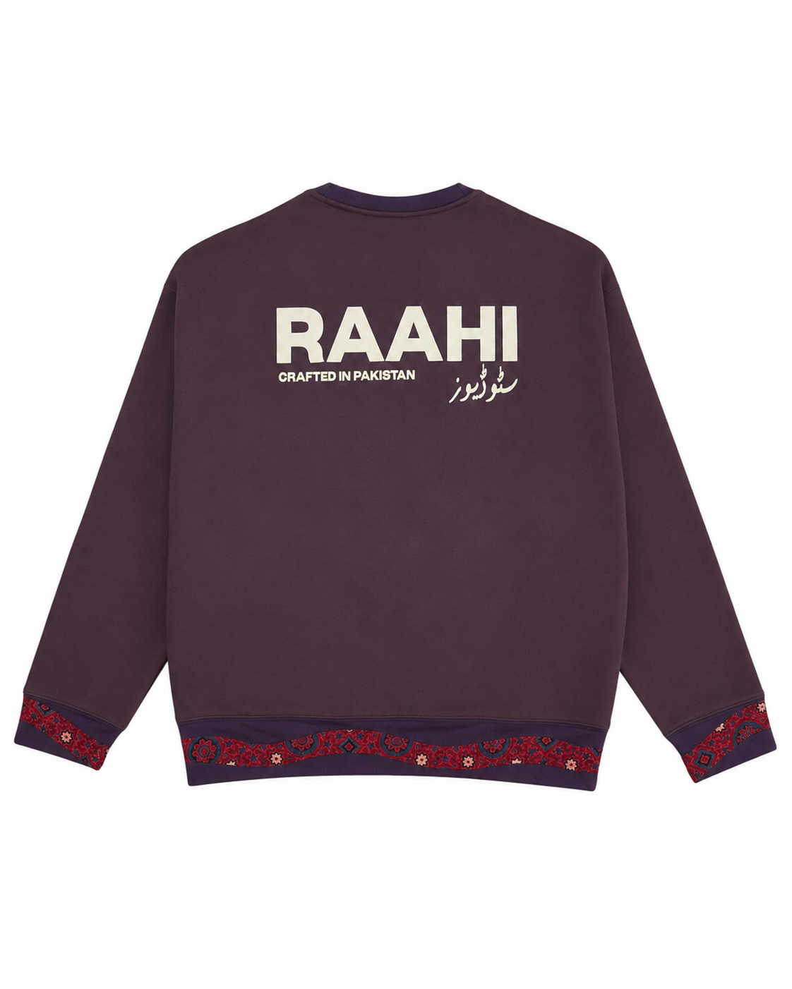 Purple Ajrakh Sweatshirt